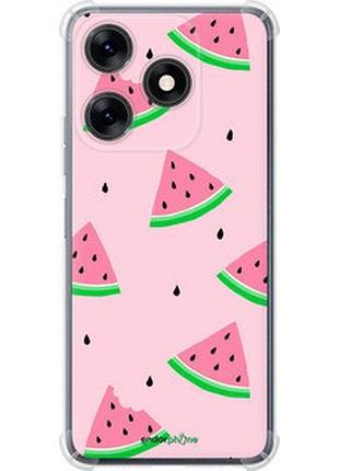 Чехол на tecno spark 10 розовый арбуз "4314sp-3023-2448"