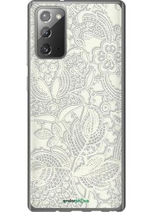 Чохол на samsung galaxy note 20 біле мереживо "4383t-2036-2448"