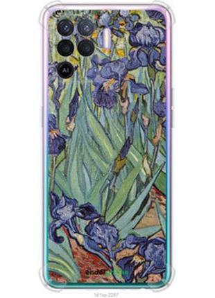 Чехол на oppo reno5 lite винсент ван гог. ирисы "161sp-2312-2448"