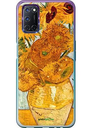 Чехол на oppo a72 винсент ван гог. подсолнухи "162u-2011-2448"
