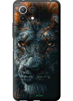 Чохол на xiaomi mi 11 lite плам'яний лев "6153b-2281-2448"