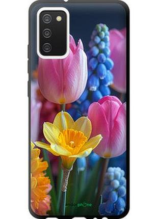 Чохол на samsung galaxy a02s a025f весняні квіти "6058b-2203-2448"