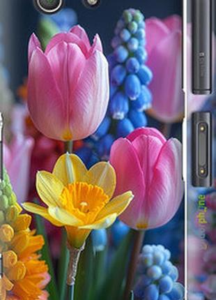 Чехол на sony xperia z3 compact d5803 весенние цветы "6058c-277-2448"