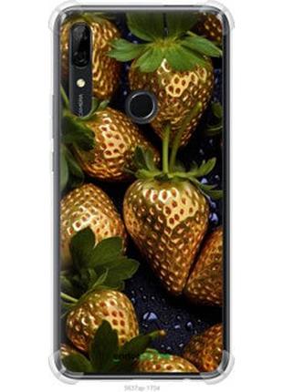 Чехол на huawei y9 prime 2019 золотая клубника "5637sp-1736-2448"