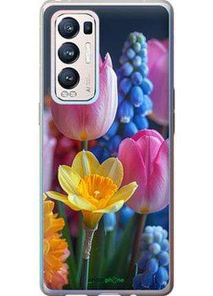 Чохол на oppo reno5 pro plus весняні квіти "6058u-2243-2448"