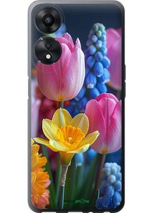 Чохол на oppo a58 5g весняні квіти "6058u-2950-2448"