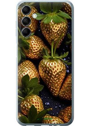 Чехол на samsung galaxy m14 m146b золотая клубника "5637u-3038-2448"