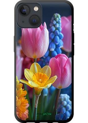 Чехол на iphone 13 весенние цветы "6058b-2374-2448"