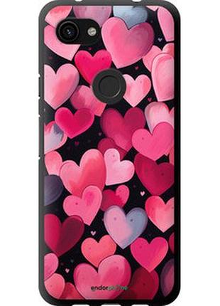 Чехол на google pixel 3a сердечки 4 "5662b-1700-2448"
