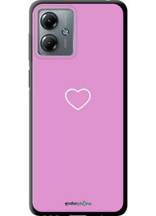 Чехол на motorola moto g14 сердце 2 "4863b-3197-2448"