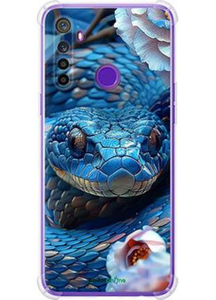Чехол на realme 5 blue snake "6079sp-1862-2448"