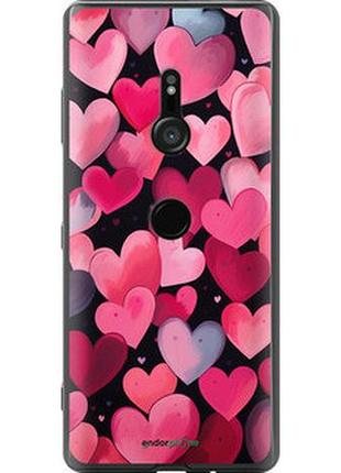 Чехол на sony xperia xz3 h9436 сердечки 4 "5662u-1540-2448"
