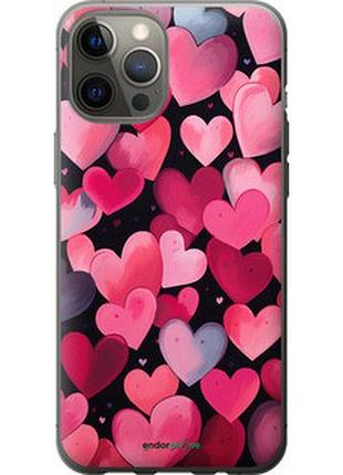 Чехол на iphone 12 pro max сердечки 4 "5662u-2054-2448"
