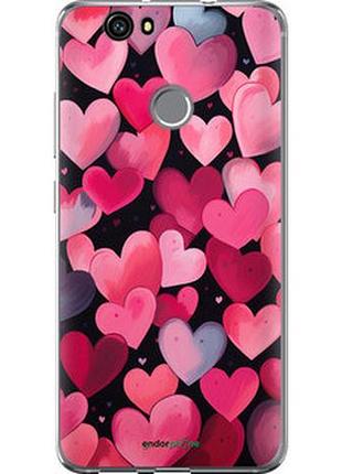 Чехол на huawei nova сердечки 4 "5662t-439-2448"