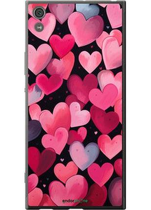 Чехол на sony xperia xa1 ultra g3212 сердечки 4 "5662u-1237-2448"