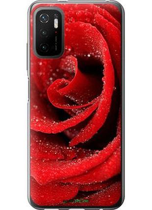 Чехол на xiaomi redmi note 10t красная роза "529u-2484-2448"