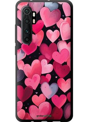 Чехол на xiaomi mi note 10 lite сердечки 4 "5662b-1937-2448"