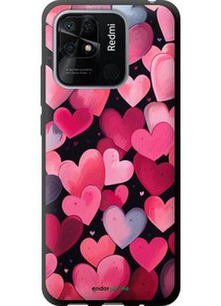 Чехол на xiaomi redmi 10c сердечки 4 "5662b-2591-2448"