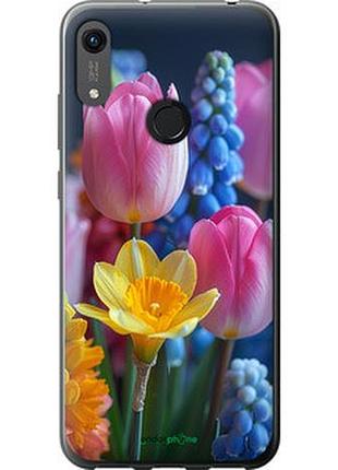Чехол на huawei y6s весенние цветы "6058u-1871-2448"