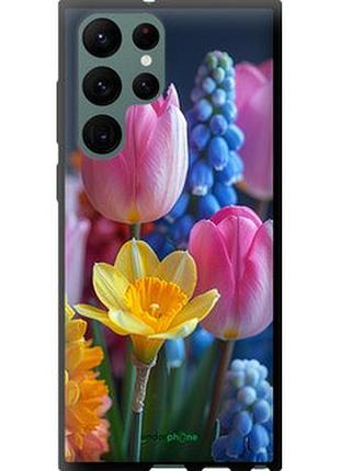 Чехол на samsung galaxy s22 ultra весенние цветы "6058b-2500-2448"