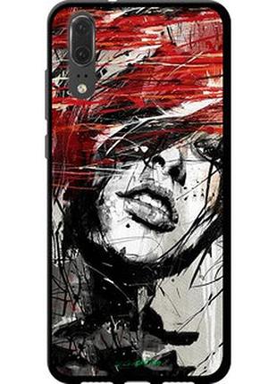 Чехол на huawei p20 лицо девушки "1162b-1396-2448"