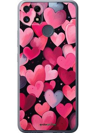 Чехол на realme c25s сердечки 4 "5662u-3679-2448"