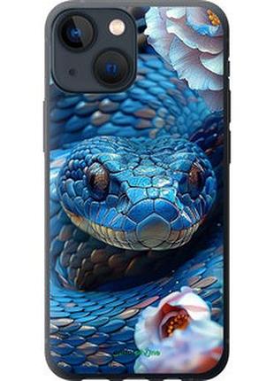Чехол на iphone 13 mini blue snake "6079t-2373-2448"