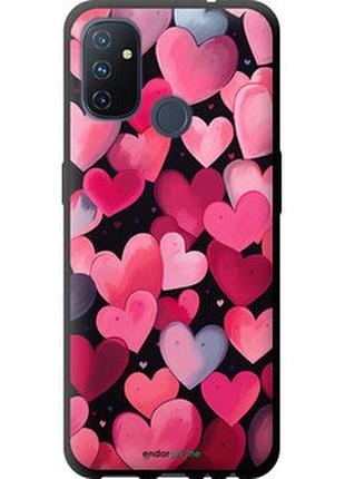 Чехол на oneplus nord n100 сердечки 4 "5662b-2130-2448"