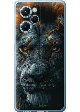 Чехол на xiaomi redmi note 12 pro speed пламенный лев "6153u-3334-2448"