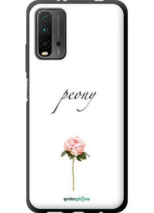 Чехол на xiaomi redmi 9t пион "4366b-2257-2448"