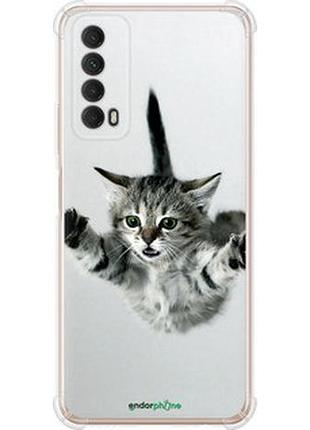 Чехол на huawei p smart 2021 летящий котёнок "2322sp-2100-2448"