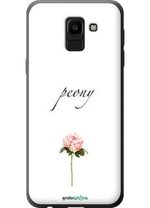 Чехол на samsung galaxy j6 2018 пион "4366t-1486-2448"
