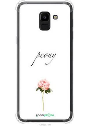 Чехол на samsung galaxy j6 2018 пион "4366sp-1486-2448"
