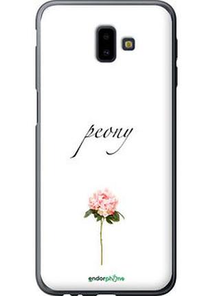 Чехол на samsung galaxy j6 plus 2018 пион "4366t-1586-2448"