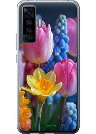 Чохол на vivo x50 весняні квіти "6058u-1955-2448"