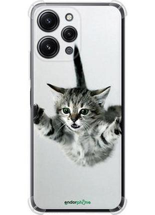 Чехол на xiaomi redmi 12 летящий котёнок "2322sp-3114-2448"