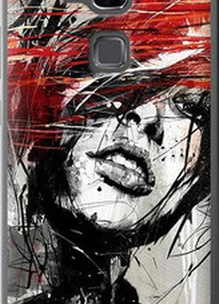 Чохол на huawei ascend mate 7 обличчя дівчини "1162u-140-2448"