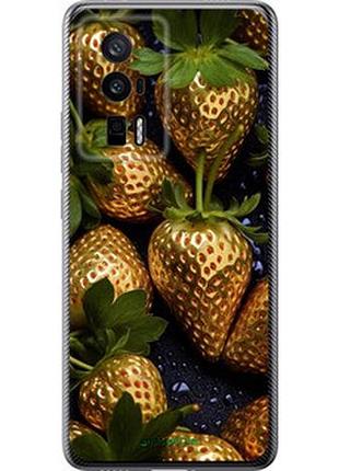 Чехол на xiaomi redmi k60 золотая клубника "5637u-2973-2448"