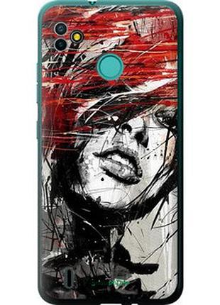 Чехол на tecno pop 5 bd2p лицо девушки "1162u-2412-2448"