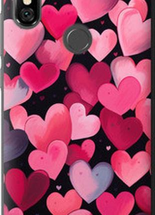 Чехол на xiaomi redmi note 6 pro сердечки 4 "5662t-1551-2448"