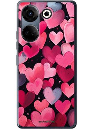Чехол на tecno camon 20 pro сердечки 4 "5662u-3100-2448"