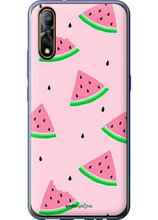 Чехол на vivo v17 neo розовый арбуз "4314t-1764-2448"