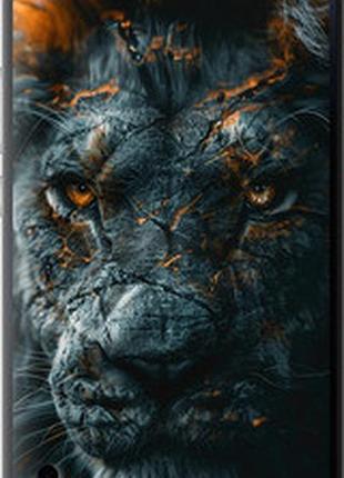 Чехол на huawei honor 6 plus пламенный лев "6153u-179-2448"