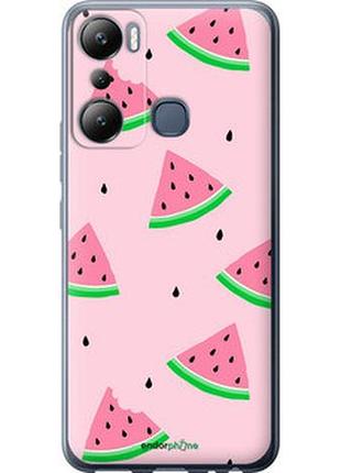 Чехол на infinix hot 20i розовый арбуз "4314u-2964-2448"