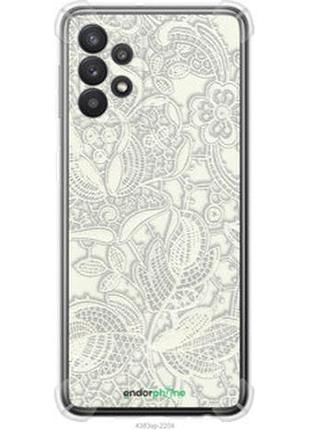 Чехол на samsung galaxy a32 a325f белое кружево "4383sp-2204-2448"