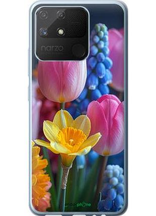 Чохол на realme narzo 50a весняні квіти "6058u-2514-2448"