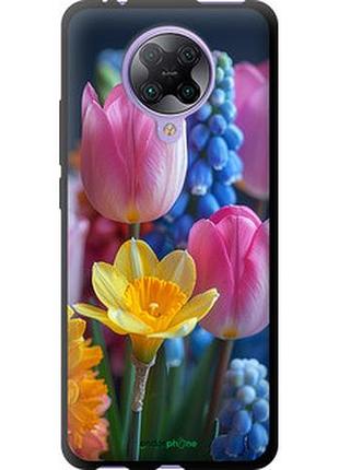 Чехол на xiaomi redmi k30 pro весенние цветы "6058b-1899-2448"