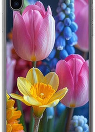 Чохол на iphone xs max весняні квіти "6058sp-1557-2448"