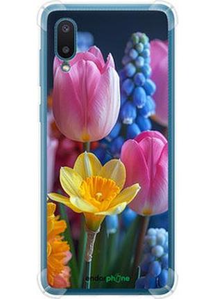 Чехол на samsung galaxy a02 a022g весенние цветы "6058sp-2260-2448"