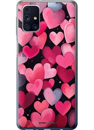 Чехол на samsung galaxy m31s m317f сердечки 4 "5662t-2055-2448"